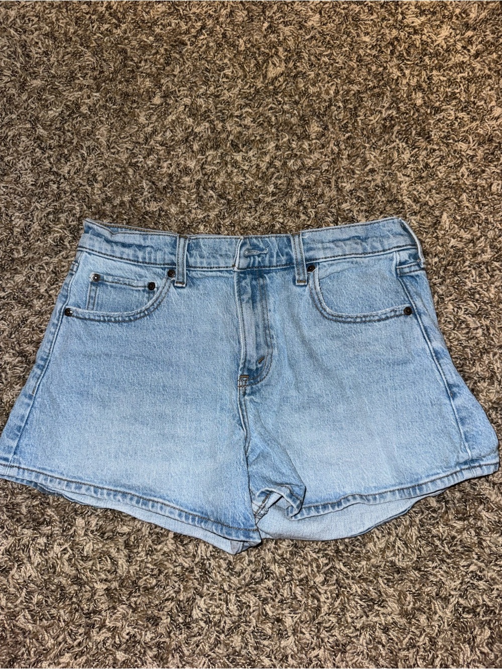 Abercrombie & Fitch Light Blue Denim Shorts